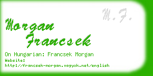 morgan francsek business card